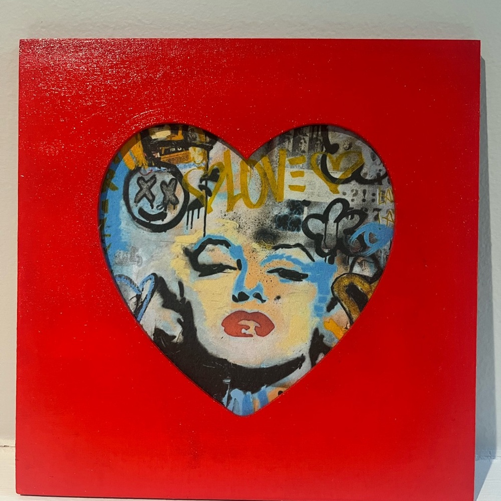 Vibrant Red Heart Wall Art